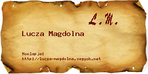 Lucza Magdolna névjegykártya